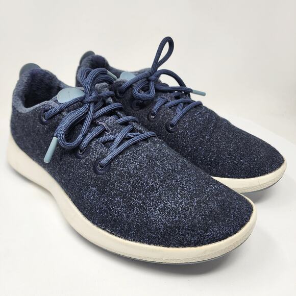 Allbirds Mizzle Wool Sneakers Men 10 Navy Blue Running Shoes 0719 NV1 - Picture 1 of 11